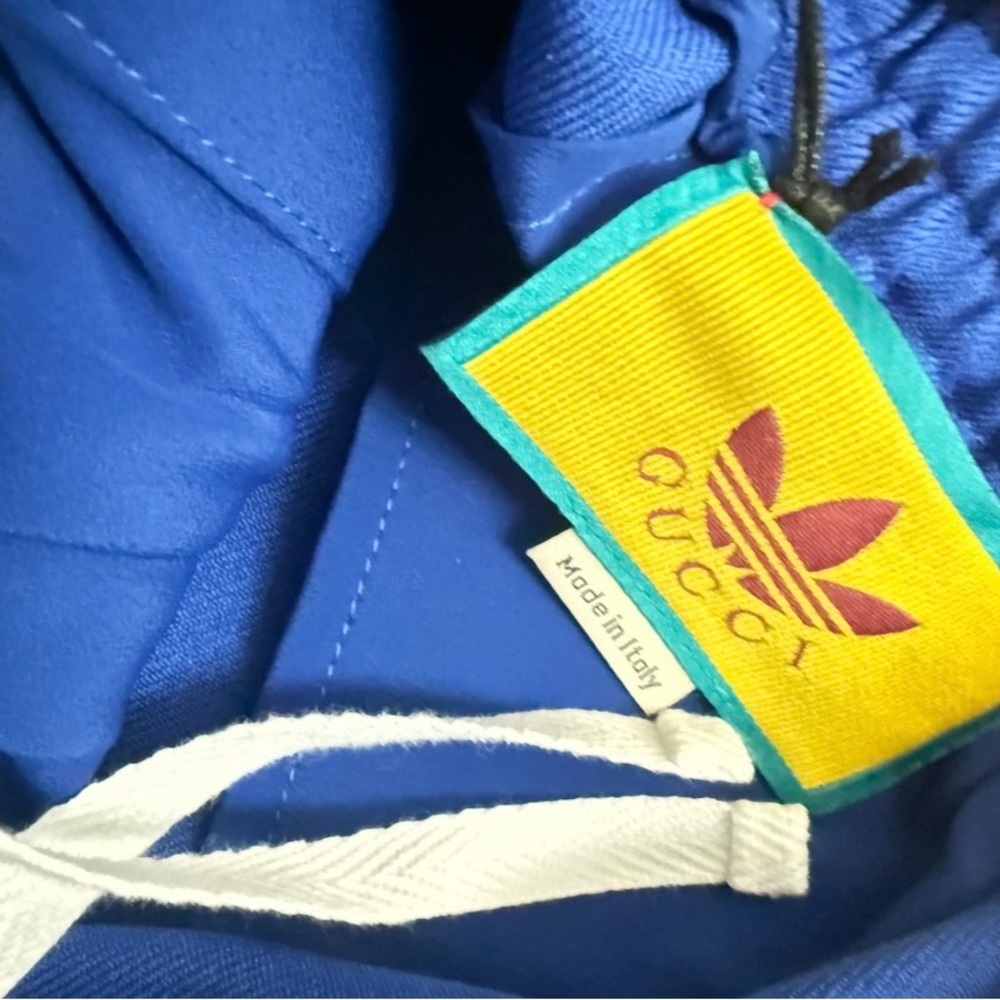 Gucci x Adidas Women's Blue Track Pants , size 38 NWT - Picture 8 of 9